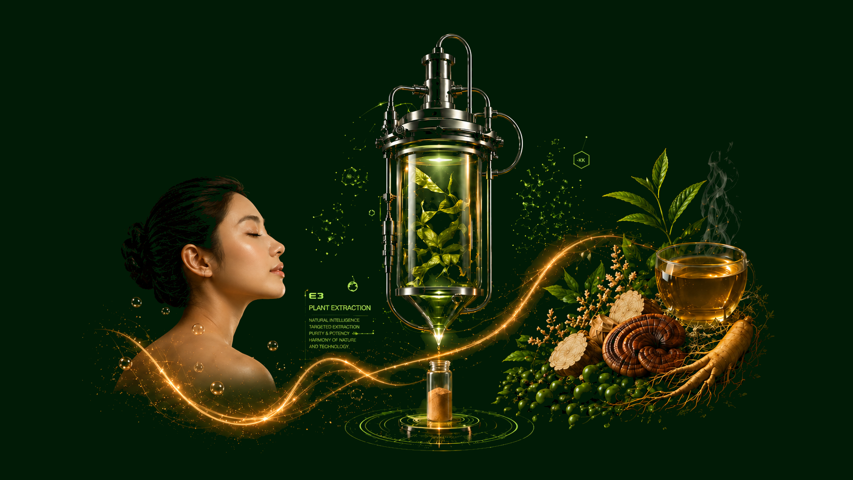 植物萃取意象图